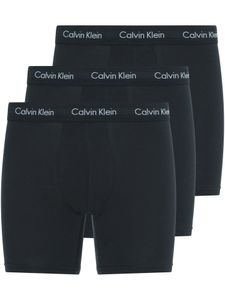 Calvin Klein Herren 3er-Pack aus Baumwoll-Stretch-Boxershorts, Schwarz S