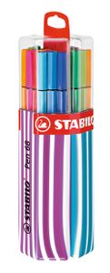 Premium-Filzstift - STABILO Pen 68 - 20er Twin-Pack in pink/hellblau mit Hängelasche - mit 20 verschiedenen Farben
