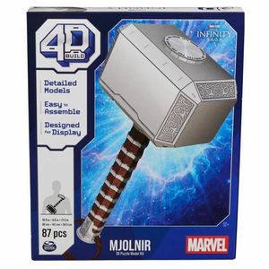 Spin Master Marvel: 4D Build - Thor Mjolnir Hammer 3D Puzzle