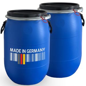 plasteo® 3er Set: 20 Liter Getränke- Wasserkanister Natur mit Hahn,  Schraubdeckel und flexiblem Ausgießer (DIN 61), Lebensmittelecht, Tragbar, Indoor und Outdoor