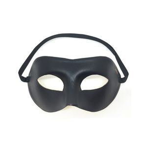 MARC DORCEL Maske verstellbare Augenmaske aus Leder Schwarz