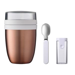 Mepal ELLIPSE Thermo-Lunchpot + Faltbarer Löffel Roségold