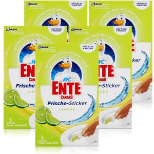 WC Ente Frische-Sticker Limone 3x9g WC-Frische (5er Pack)