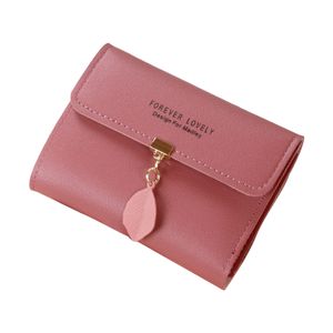Weibliche Dame Kleine Geldbörse Slim Wallet Bag Handtasche Reisegeldbörse Dunkelrosa Farbe Dunkelpink
