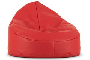 Konsimo Klassische Sitzsäcker "COSMO", Rot, Kunstleder, 85x80x85 cm