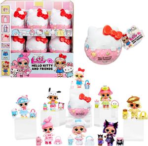 L.O.L. Surprise! Loves Hello Kitty & Friends Tots Core Characters Asst in PDQ, Mini lalka, Damski, 4 lat(a), Wielobarwny