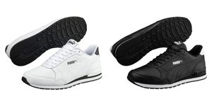 Puma ST Runner v2 Full L Sneaker Schuhe Turnschuhe 365277 Weiß und Schwarz, Größe:UK 6 - EUR 39 - 25 cm, Farbe:Schwarz