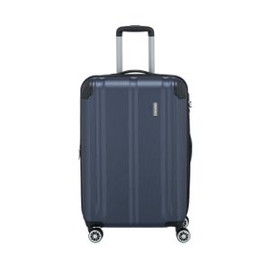 Travelite City 4 Rollen ABS Hartschalen Trolley 4 Rad Koffer 68 cm M, Farbe:Marine