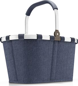 reisenthel carrybag, Einkaufskorb, Picknickkorb, Herringbone Dark Blue, 22 L, BK4113