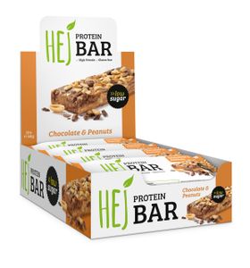 HEJ Bar | Proteinriegel | 12 x 60g | Chocolate & Peanuts