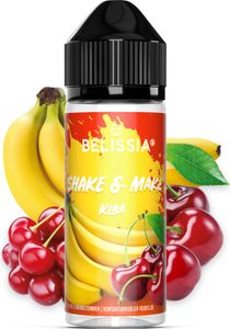 Belissia Shake and Make Kirsch-Banane - 10ml hochdosiertes Lebensmittelaroma + 120ml Schüttelflasche - Für Backen, Speisen, Getränke, Shake, DIY & uvm