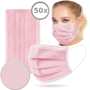 50x Einwegmaske Atemschutzmaske Schutzmaske Ventil Mundschutz Atemschutz Einweg Maske Einweg-Masken Schutz PINK