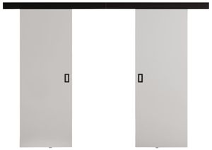 KIER FURNITURE Moderne Schiebetüren DUO 152 - Universal - Weiß 152x205x1,6 cm