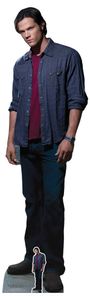 Supernatural - Sam Winchester - Shirt - Pappaufsteller Standy - ca. 58x195 cm