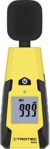 TROTEC BS06 Schallpegelmessgerät (40 - 130 dB) Geräuschquellen erfassen Windschutz Sensor Messgerät