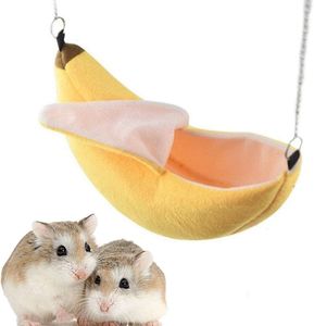 Banane Hamster Bett Haus Hängematte Kleintier Warmbett Haus Käfig Nest Hamster Zubehör