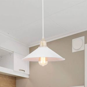 Pendelleuchte Hinckley Hängelampe Weiß Bronze Antik Wohnzimmerlampe Retro 1 x E27 Küchenlampe hängend Industriedesign
