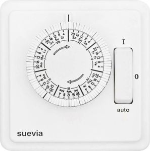 Suevia Unterputz Zeitschaltuhr Zeitschaltuhr Analog Wochenprogramm 2200 W Ip20
