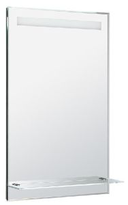 Aqualine Doplňky - Zrcadlo s LED osvětlením 500x800 mm a poličkou, chrom ATH52