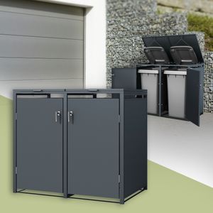 ML-Design box na odpadky pro 2 tuny 240L 132x80x116,3 cm ocelový