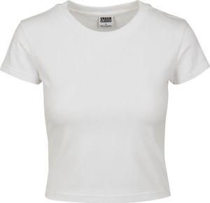 Dámské tričko Urban Classics Ladies Stretch Jersey Cropped Tee white - S
