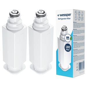 2x Wessper Wasserfilter für Kühlschrank Samsung ersatz für HAF-QIN/EXP, DA97-17376B, DA97-08006C