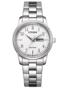 Citizen SALE  Uhr EW3260-84AE  Damenuhr Edelstahl Weißes Zifferblatt 10ATM 31mm Durchmesser