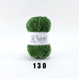 LEAMI Chenille Soft UNI, 130 green