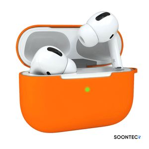 AirPods Pro Hülle Orange SOONTEC Case Silikon Schutzhülle für Apple AirPods Pro
