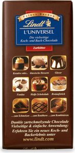 Lindt Luniversel vielseitige Koch und Back Zartbitter Schokolade 200g Lindt Luniversel vielseitige Koch und Back Zartbitter Schokolade 200g