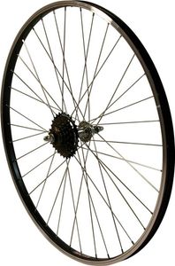 REDONDO 24 Zoll Hinterrad Kasten Felge Schwarz + 6 fach Kranz