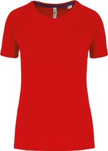 Proact Damen Sport T-Shirt Funktions Shirt Sport Fitness Atmungsaktiv, Größe:2XL, Farbe:Rot