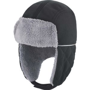 Ocean Trapper Hat Wintermütze - Farbe: Black/Grey - Größe: L/XL