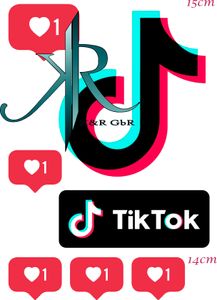 Cake Topper Tik Tok 15cm Tortenaufleger,Geburtstag,Tortendeko,