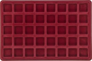 MC.Sammler Münzentableau Münztableau mit Schutzdeckel für 40 Münzen - 32mm x 32mm - z.B für 1 Euro, 2 Euro | Münzkoffer | Münzkassette | verschiedene Varianten zur Auswahl