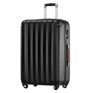 Koffer-Baron® Reisekoffer Hartschalenkoffer Basic Reisegepäck ABS, schwarz