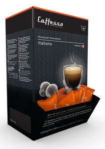 Caffesso Italiano 60ks - 100% kompatibilné kapsuly do kávovarov Nespresso, DeLonghi a Krups