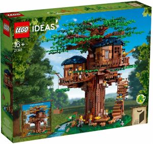 LEGO Ideas Baumhaus mit 3 Kabinen und Blättern, großer Modellbausatz für Teenager ab 16 Jahren 21318