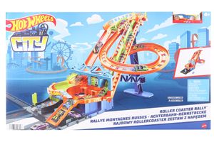 Mattel HDP04 - Hot Wheels - City - Roller Coaster Rally inkl. einem Fahrzeug