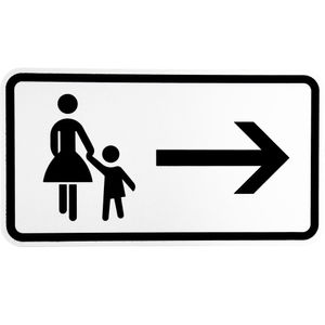 ORIGINAL Verkehrsschild Nr. 1000-22 nach StVO und RAL-Gütebedingungen Fußgänger Gehweg rechts gegenüber benutzen Verkehrszeichen Schild Straßenschild Zusatzschild