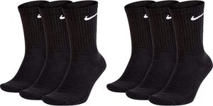 6 Paar Nike Herren Damen Socken SX7664 - Farbe: schwarz - Größe: 34-38