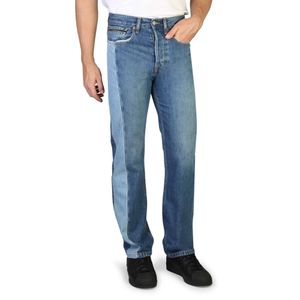 Calvin Klein Herren Jeans Jeanshose Markenjeans, mit Knöpfen, Größe:30, Farbe:Blau-stahlblau