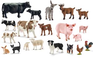 Schleich - Tierfiguren - Bauernhof-Set mit 20 Tieren Sammelfiguren Spielfiguren