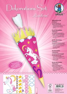 URSUS Deko Set Schultüte Easy Line : Einhorn Motiv: Einhorn