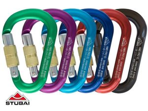 Stubai HMS Pro Easylock Schraubkarabiner eloxiert, Farbe:violett