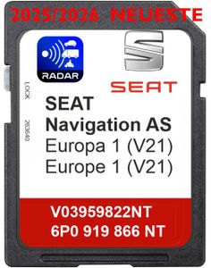 Map Gps Navigation Karte Seat Mib2 As 6Po 2025/2026 V21 Eu Arona Ibiza Toledo Ateca