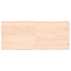 [Home] Tischplatte 140x60x6 cm Massivholz Eiche Unbehandelt Baumkante , Neue Mode 2024 im häuslichen Leben