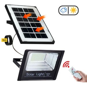 Gartenleuchten, LED Solarleuchte, Solarlampen mit Fernbedienung, Aussenleuchte Lichtsteuerungssensor, Wasserdichte, Strahler, 270° verstellbar
