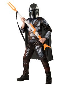 Offizielles The Mandalorian-Kostüm für Kinder silberfarben-schwarz-braun