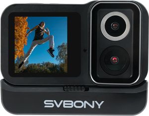 SVBONY ACT50 Akčná kamera 4k 30fps, pod vodou 30M, športové kamery Duálny IPS displej, F2.0/F1.4 duálny objektív, EIS Anti-Shake pre šport, potápanie